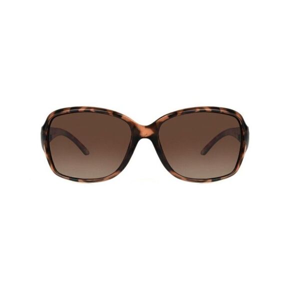 Foster grant new womens brown black leopard print square sunglasses - Picture 1 of 3